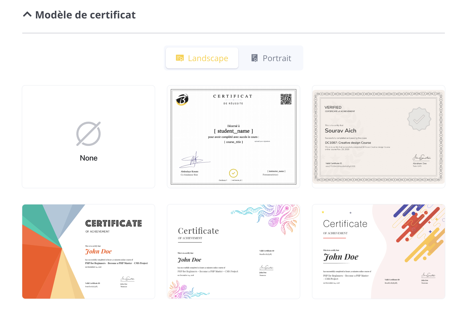 certification sur Bint